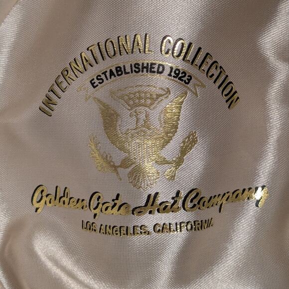 Vintage Black 100% Wool Fedora 7-1/8 Medium 57cm by Golden Gate Hat Co Hollywood - Picture 7 of 10